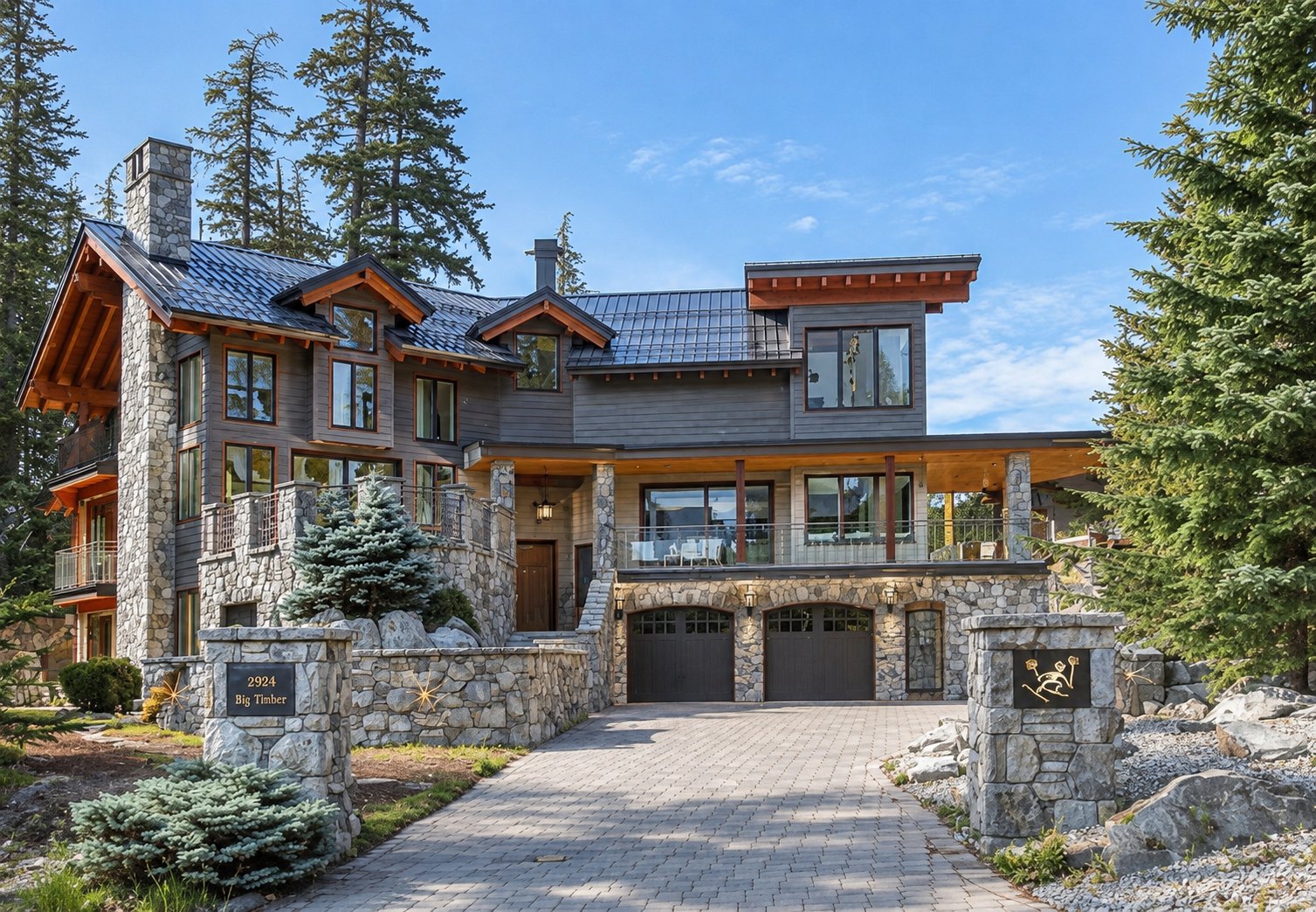 The same home in daylight, before the lights go up